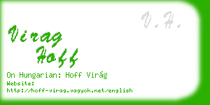 virag hoff business card